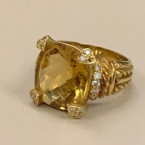 judith Ripka 18k ring size 8.5